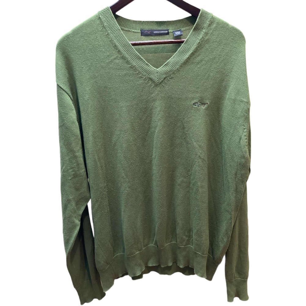 Greg Norman 100 percent cotton sweater green size l